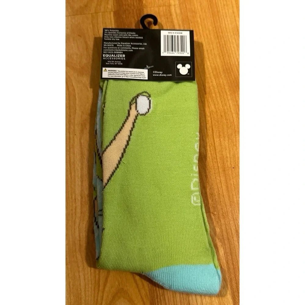Disney‎ 'Tinkerbell' 'Peter Pan' Crew Socks [New] [Licensed] [Adult 9-13]